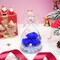 Glass Angel Figurines with Three Forever Real Roses (5-navy Blue)